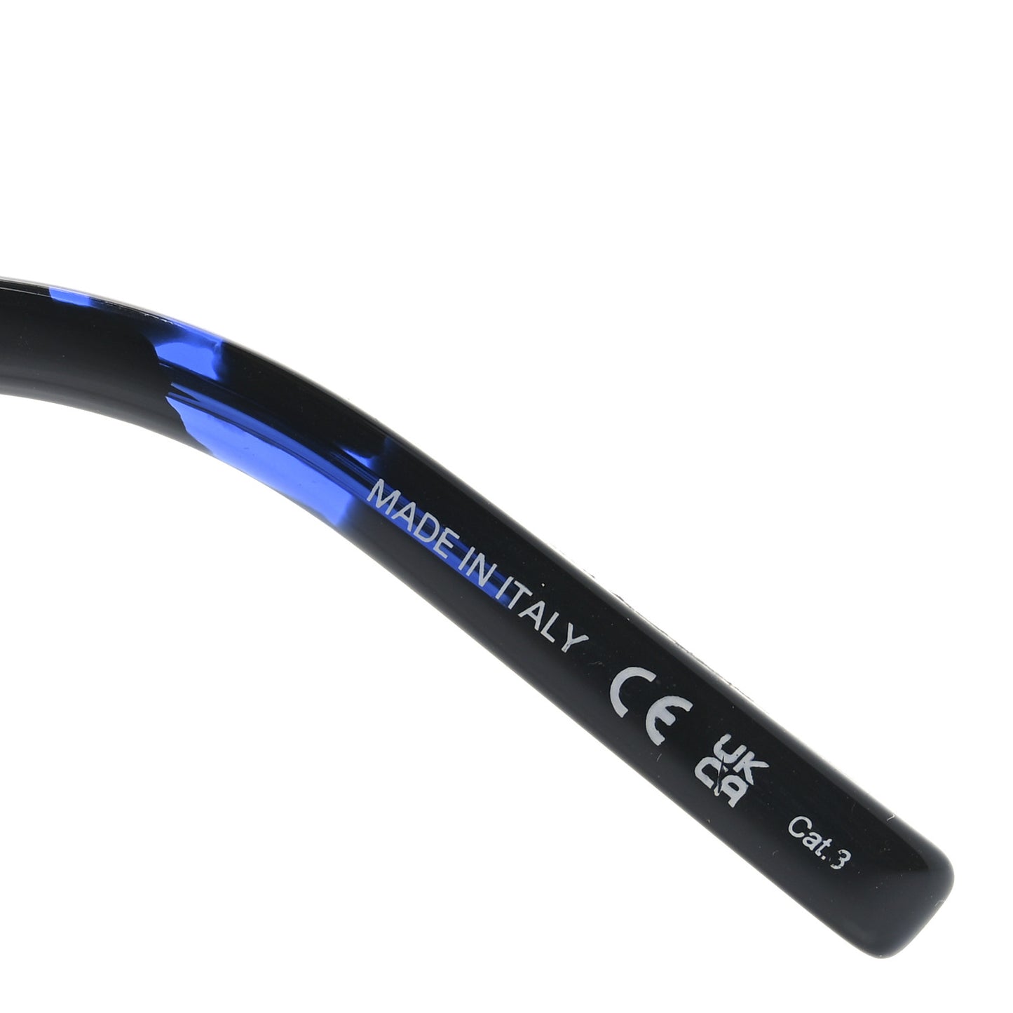 Acetate Mica Cat Eye Sunglasses SL 276 Black Blue