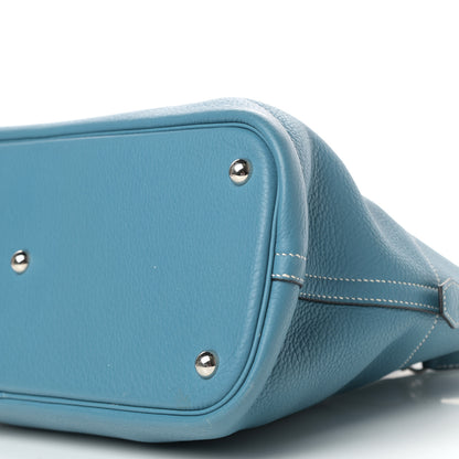 Hermes Taurillon Clemence Bolide 31 Blue Jean 8 of 11