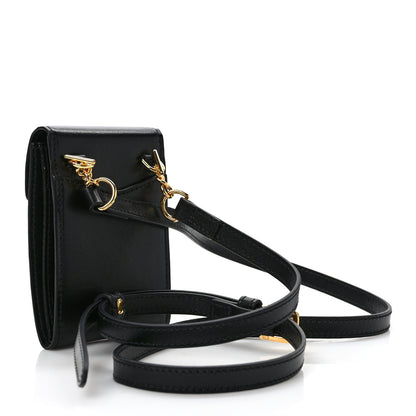 Gucci Boarded Plutone Calfskin Mini Horsebit 1955 Crossbody Bag Black 3 of 9