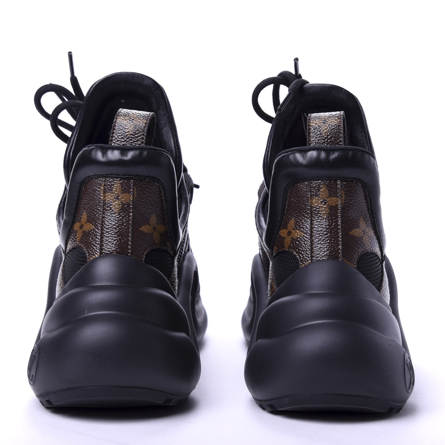 Calfskin Patent Monogram LV Archlight Sneakers 37 Black