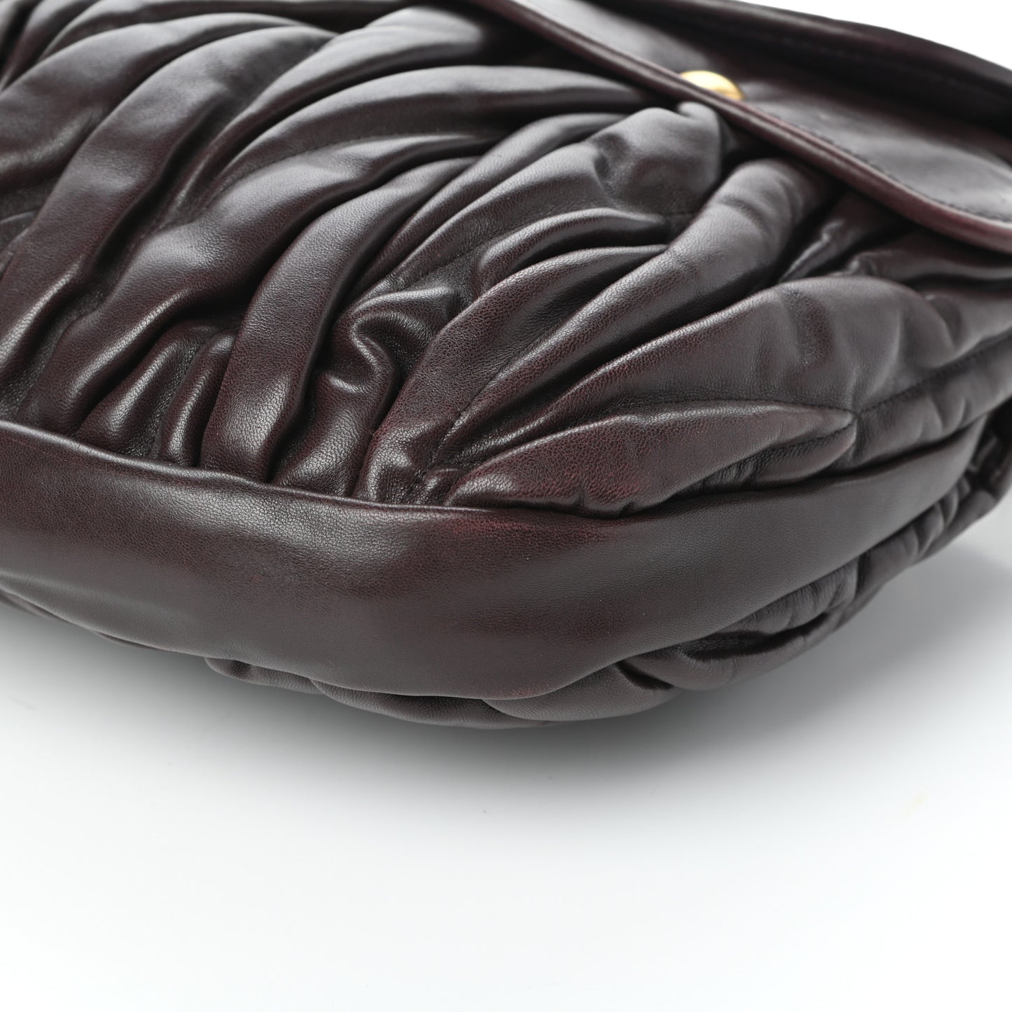 Nappa Matelasse Coffer Hobo Prugna