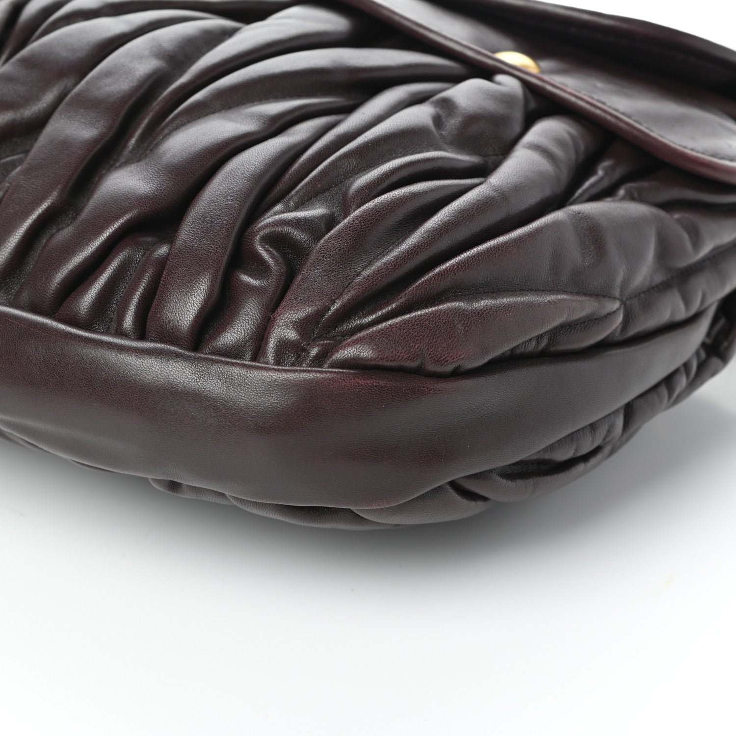 Miu Miu Nappa Matelasse Coffer Hobo Prugna 9 of 9
