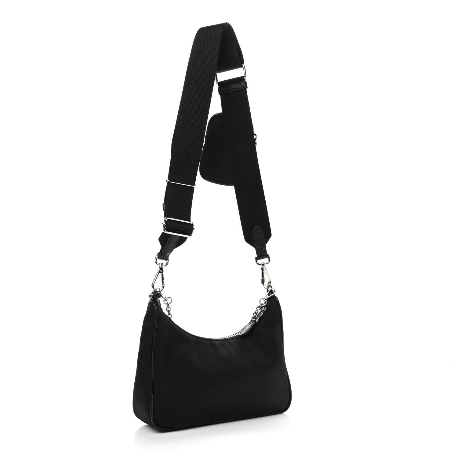Prada Nylon Re-Edition 2005 Shoulder Bag Black 3 of 10