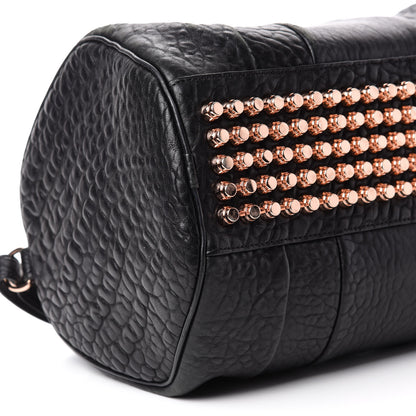 Alexander Wang Pebbled Lambskin Rocco Black Rose Gold Hardware 7 of 10