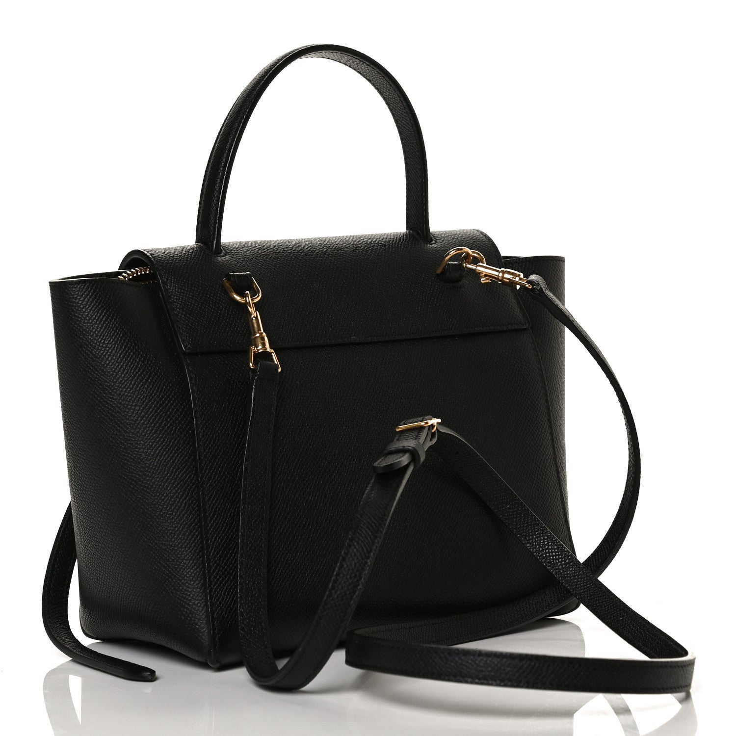 Celine Grained Calfskin Nano Belt Bag Black 3 of 12