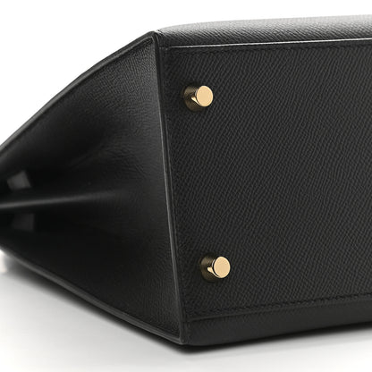Hermes Epsom Kelly Sellier 28 Black 8 of 10