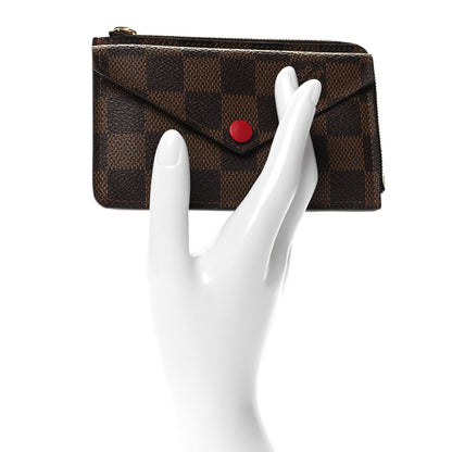 Louis Vuitton Damier Ebene Recto Verso Card Holder Red 2 of 6