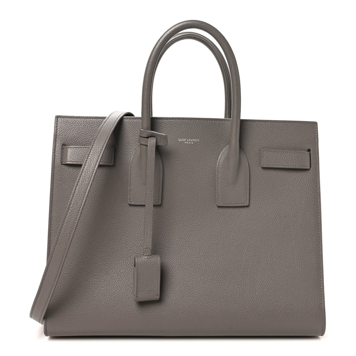 Grained Calfskin Small Sac De Jour Fog