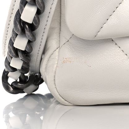Chanel Goatskin Quilted Medium Chanel 19 Flap White 12 of 12