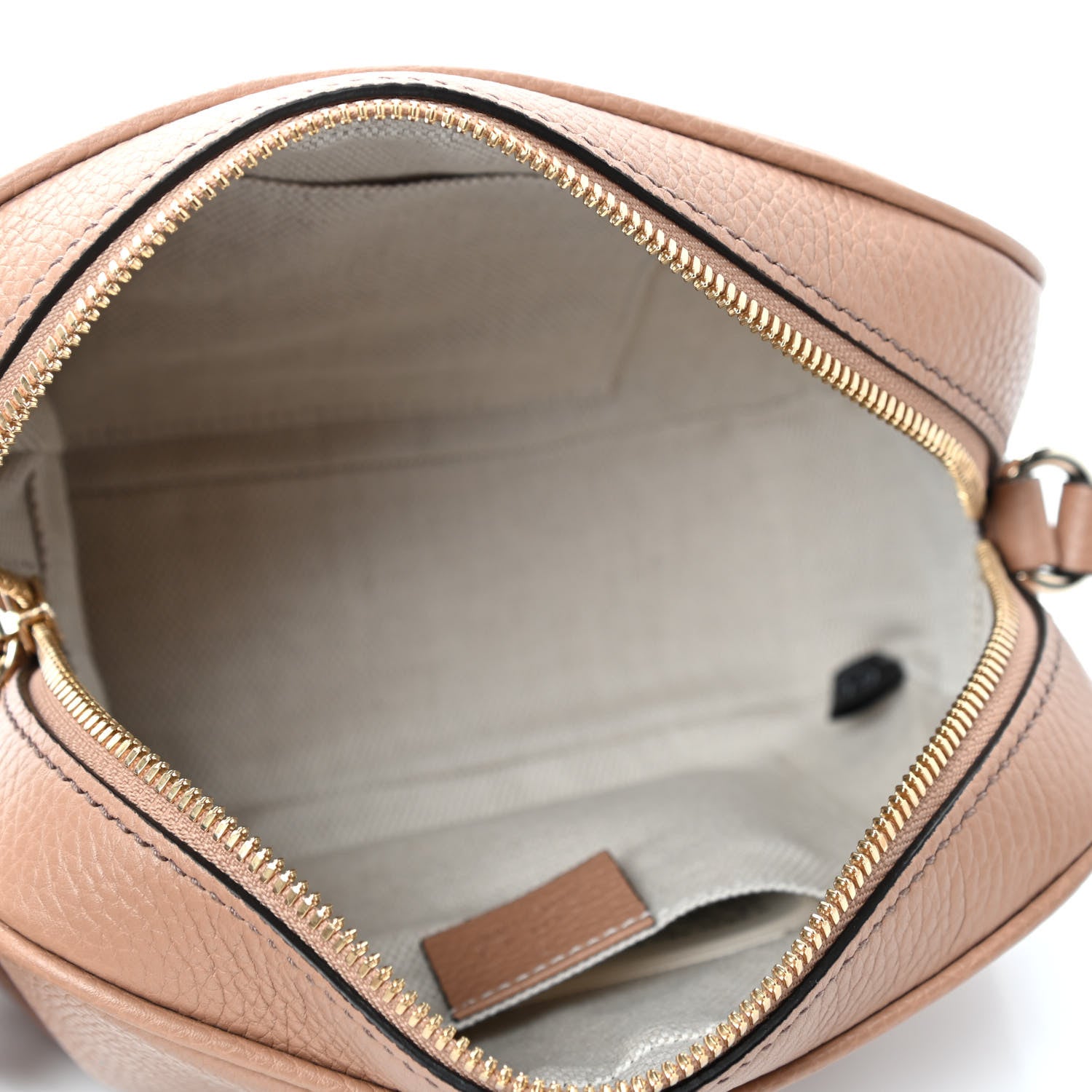 Gucci Pebbled Calfskin Small Soho Disco Bag Camelia 4 of 4