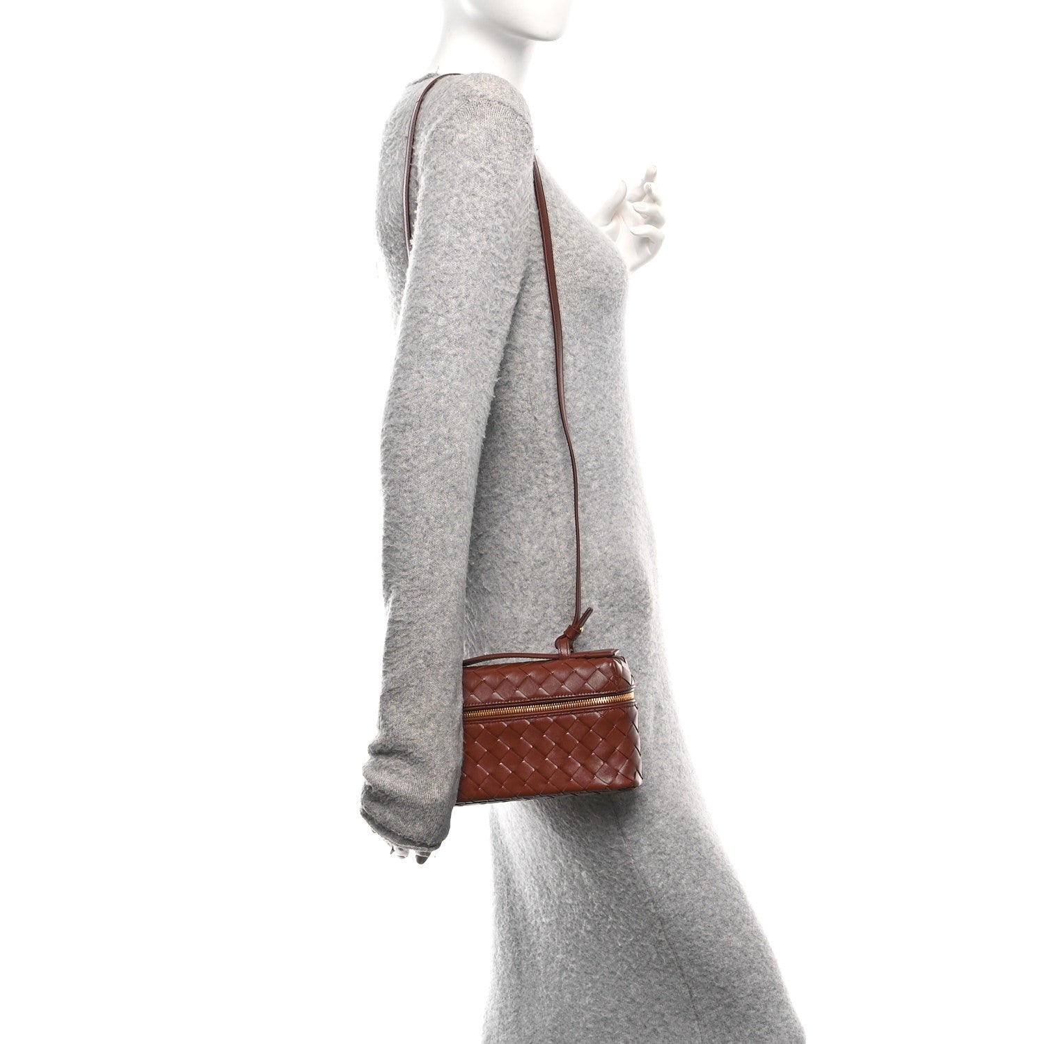 Bottega Veneta Nappa Intrecciato Bang Bang Vanity Case Sapele 2 of 11