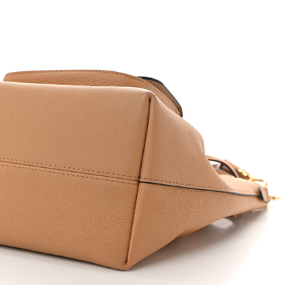 Louis Vuitton Calfskin Lockme Bucket MM Arizona Beige 10 of 10