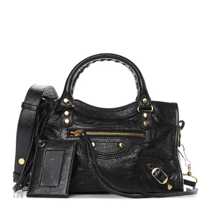 Balenciaga Agneau Classic Gold Hardware Mini City Black 1 of 11