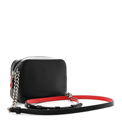 Christian Louboutin Empire Calfskin Mini Rubylou Crossbody Black Red 2 of 10
