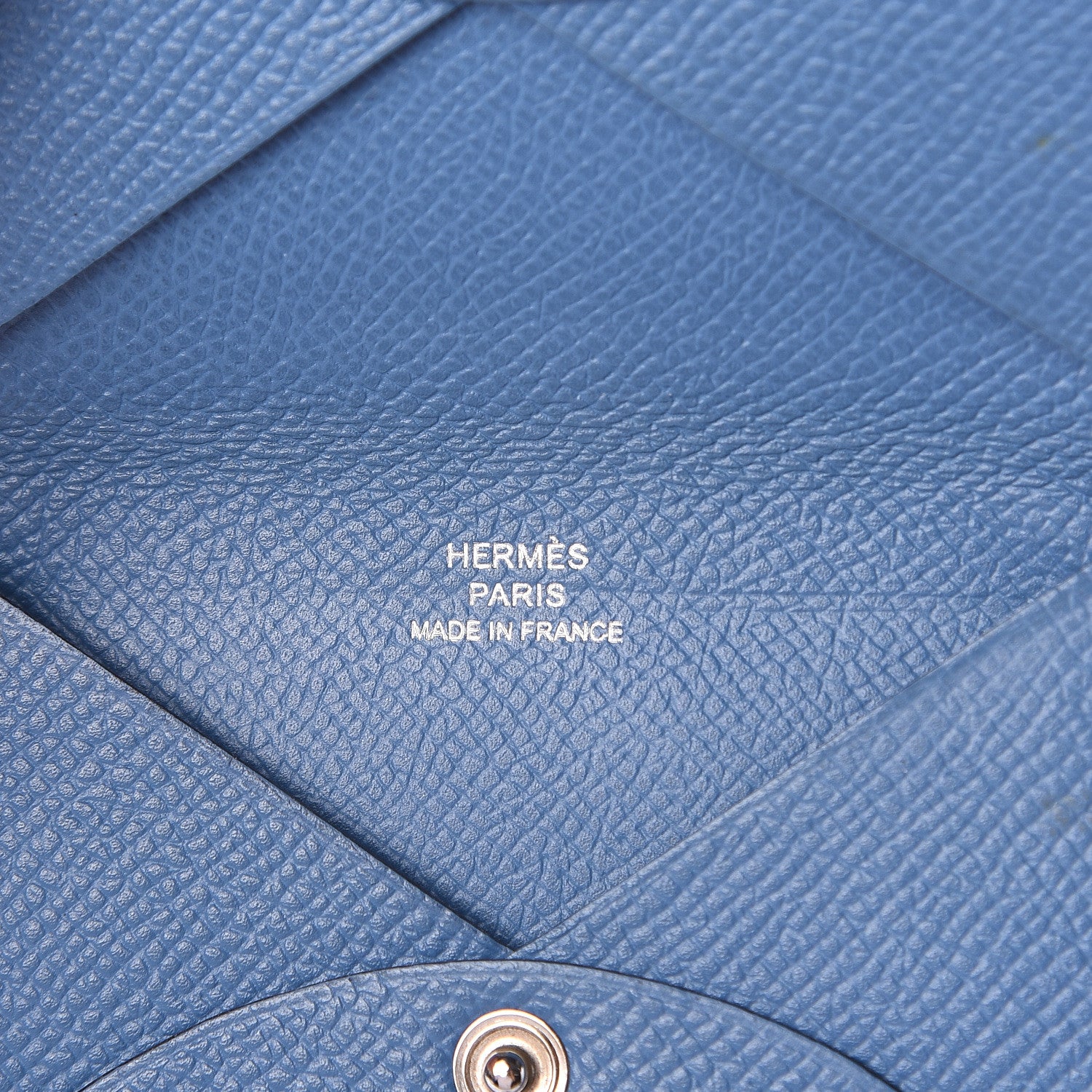 Hermes Epsom Calvi Card Case Bleu Brighton 5 of 5