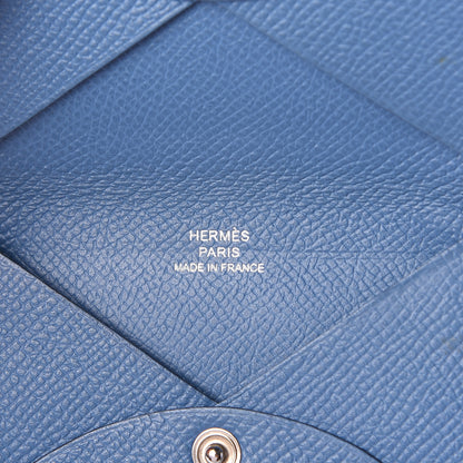 Hermes Epsom Calvi Card Case Bleu Brighton 5 of 5