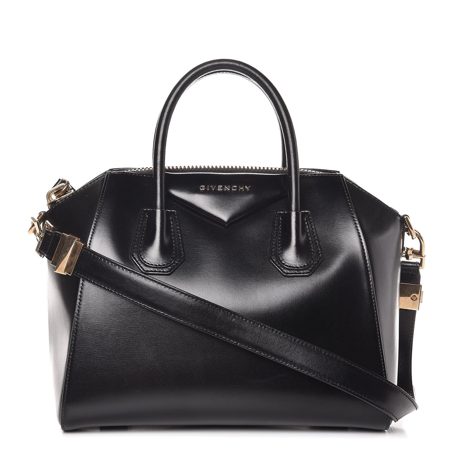 Givenchy Shiny Lord Calfskin Small Antigona Black 1 of 7
