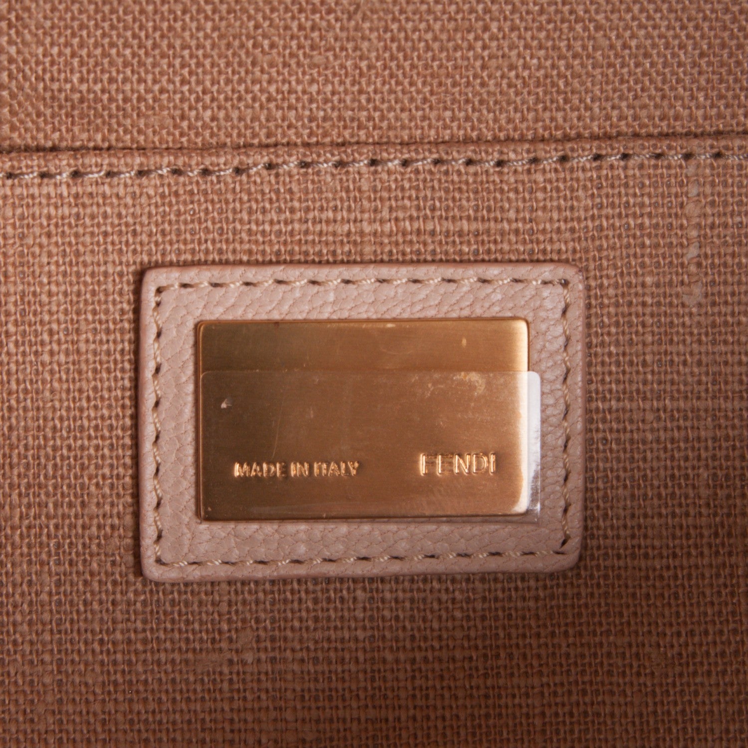 Fendi Vitello Chameleon Foldover Clutch Milk Gold Sand 8 of 9