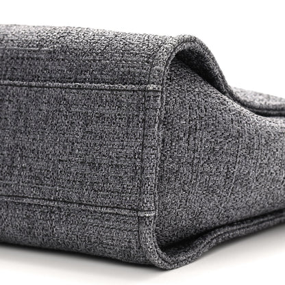Chanel Woven Straw Raffia Small Deauville Tote Charcoal 10 of 11