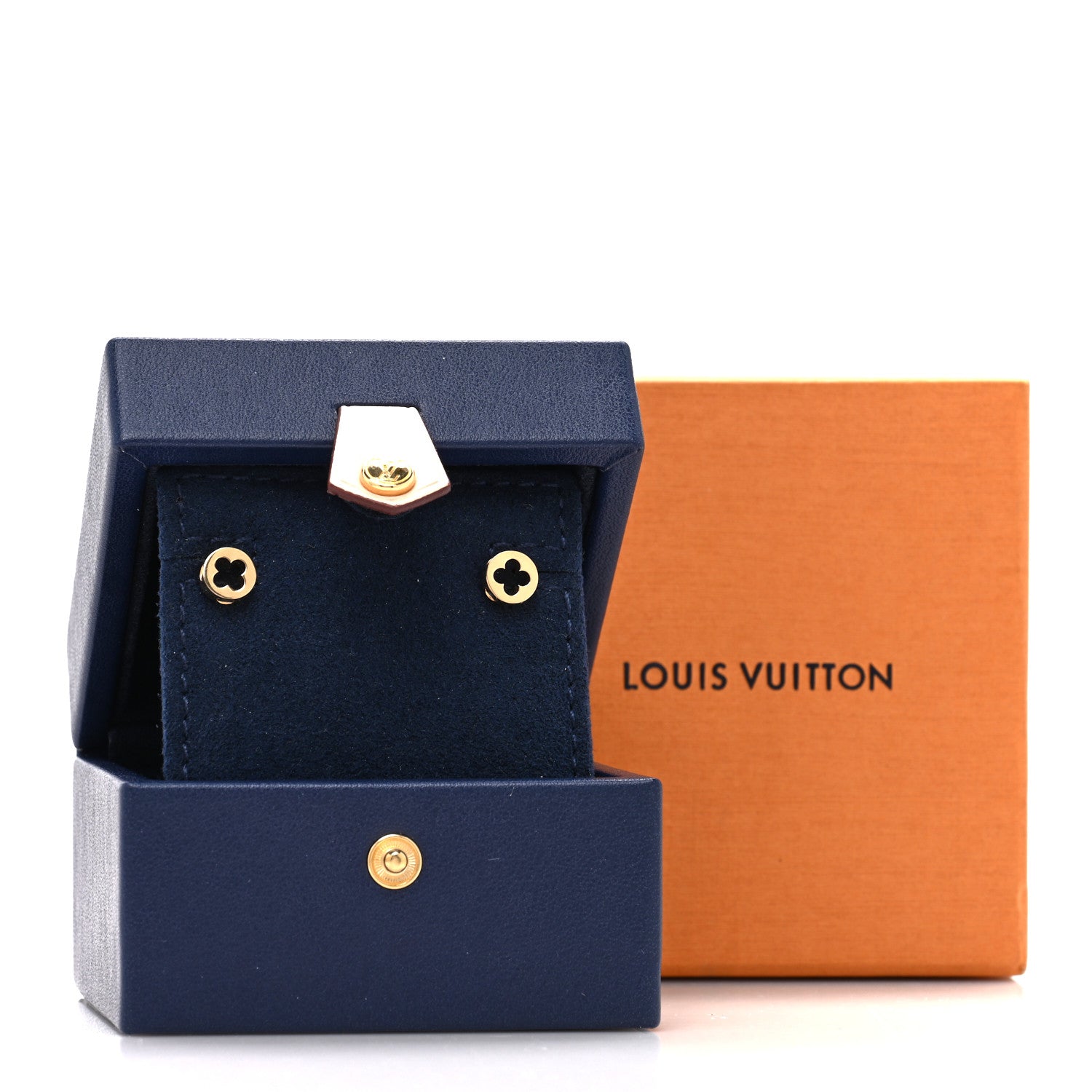 Louis Vuitton 18K Yellow Gold Empreinte Ear Studs Earrings 5 of 5