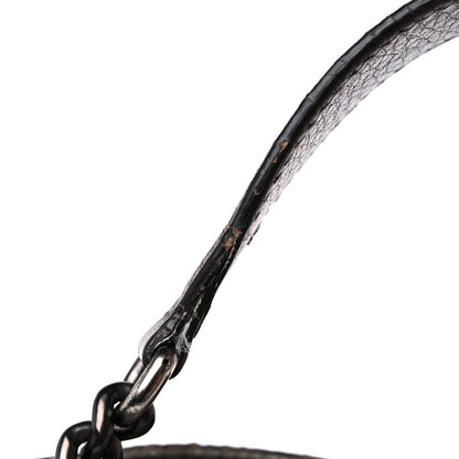 Gucci Metallic Pebbled Calfskin Medium Soho Chain Shoulder Bag Golden Beige 17 of 21