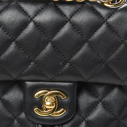 Chanel Calfskin Quilted Mini Urban Spirit Backpack Black 10 of 12