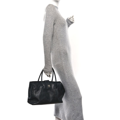 Chanel Calfskin Cerf Shopper Tote Black 2 of 10