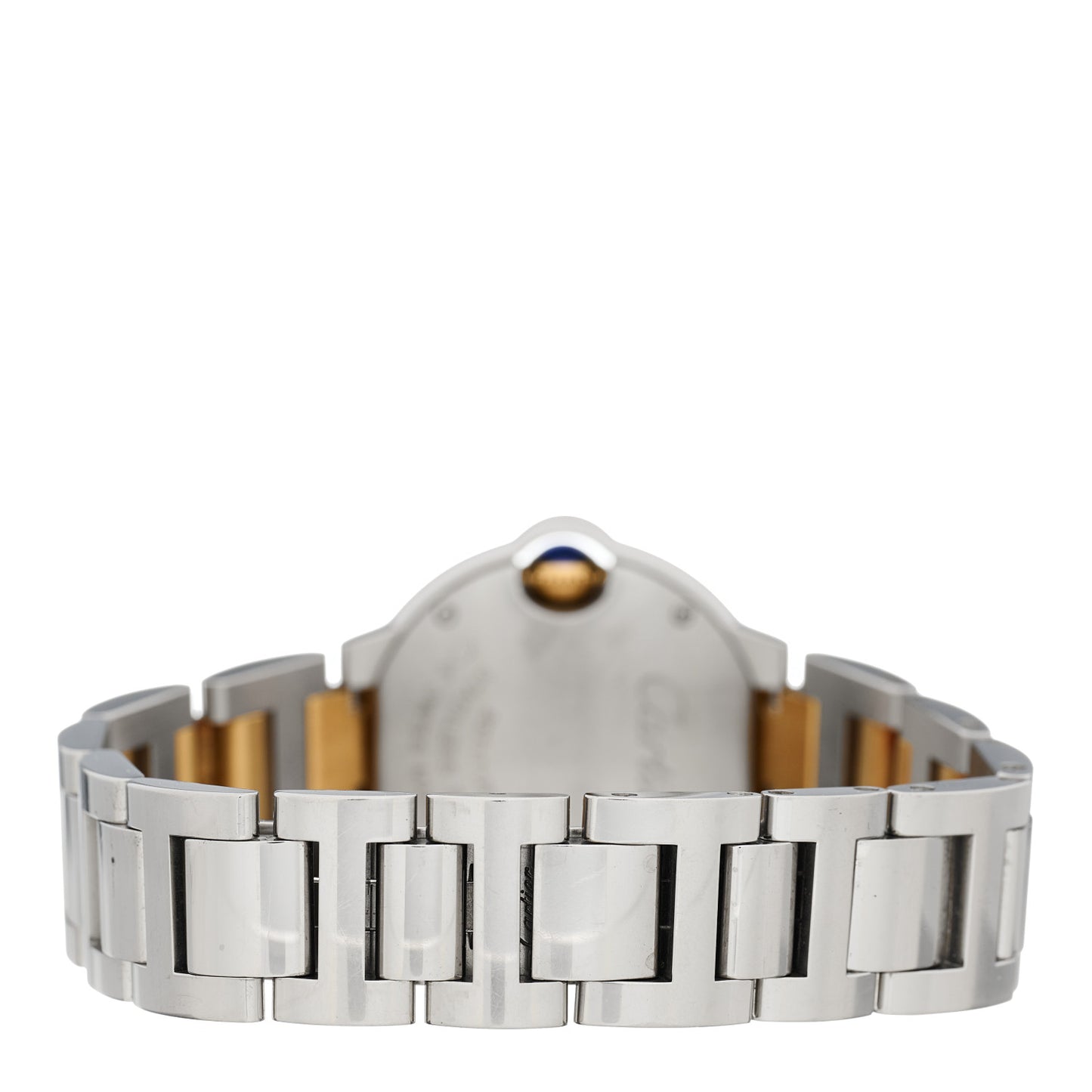 Stainless Steel 18K Yellow Gold 28mm Ballon Bleu De Cartier Quartz Watch