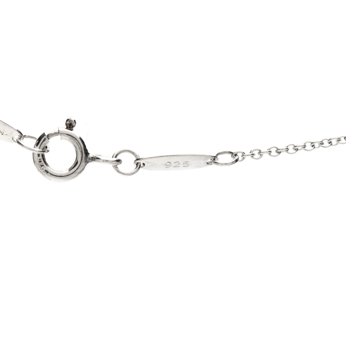 Sterling Silver Elsa Peretti Letter M Pendant Necklace