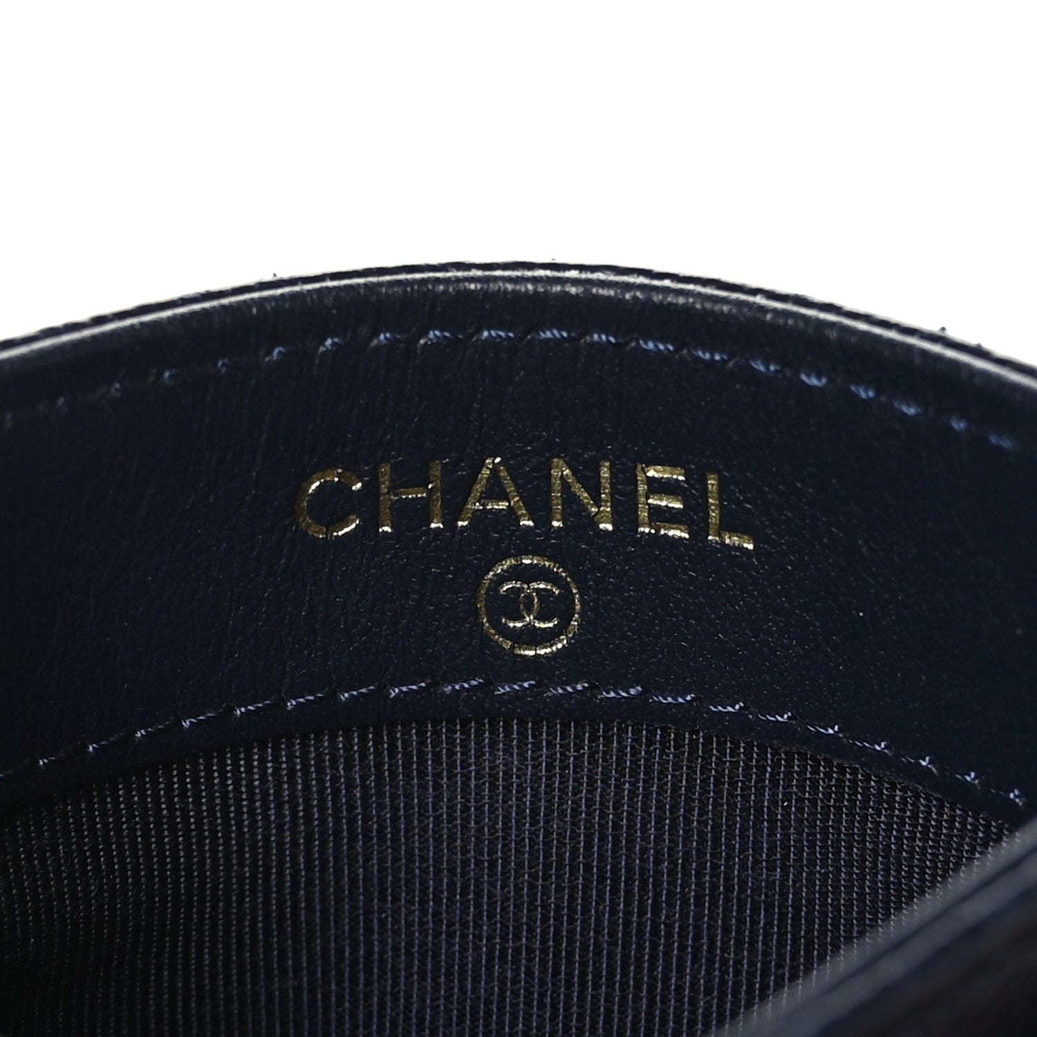 Chanel Caviar Quilted Card Holder Navy 6 of 8