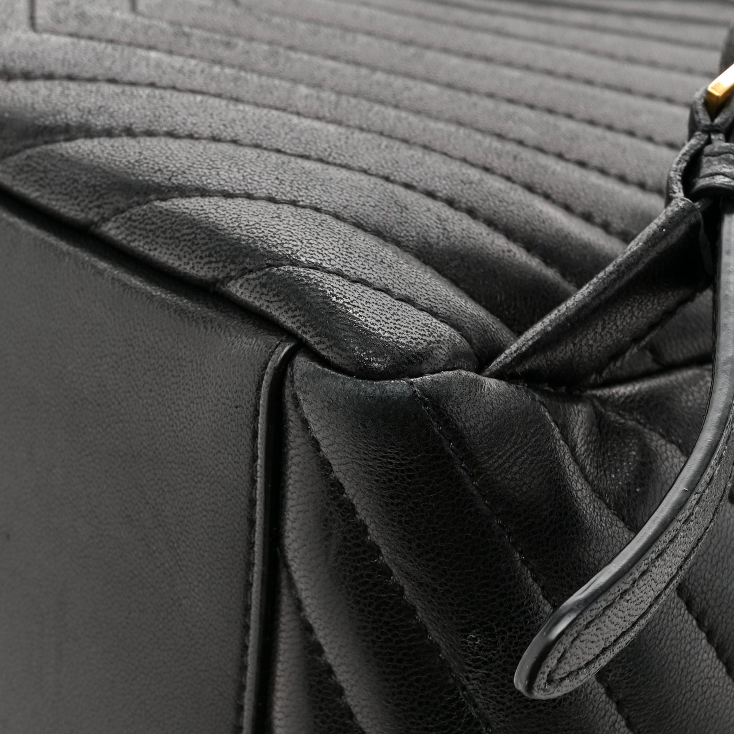 Lambskin Matelasse Monogram Joe Backpack Black