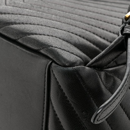 Saint Laurent Lambskin Matelasse Monogram Joe Backpack Black 11 of 14