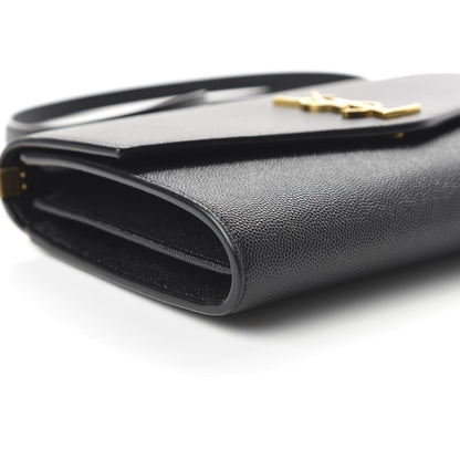 Saint Laurent Grain De Poudre Mini Uptown Crossbody Bag Black 6 of 10