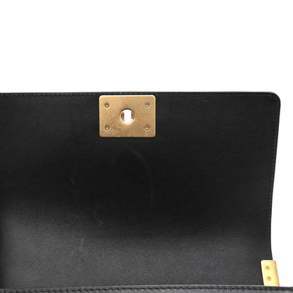 Chanel Lambskin Quilted Medium Top Handle Boy Flap Black 11 of 12