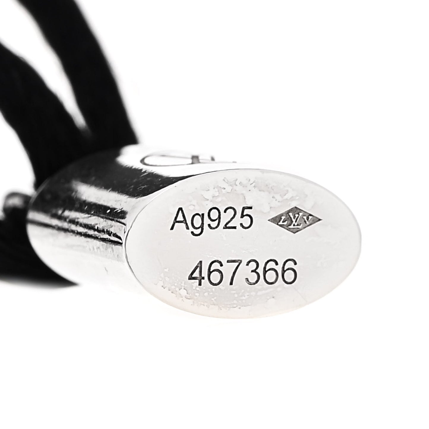 X UNICEF Sterling Silver Lockit Bracelet Black