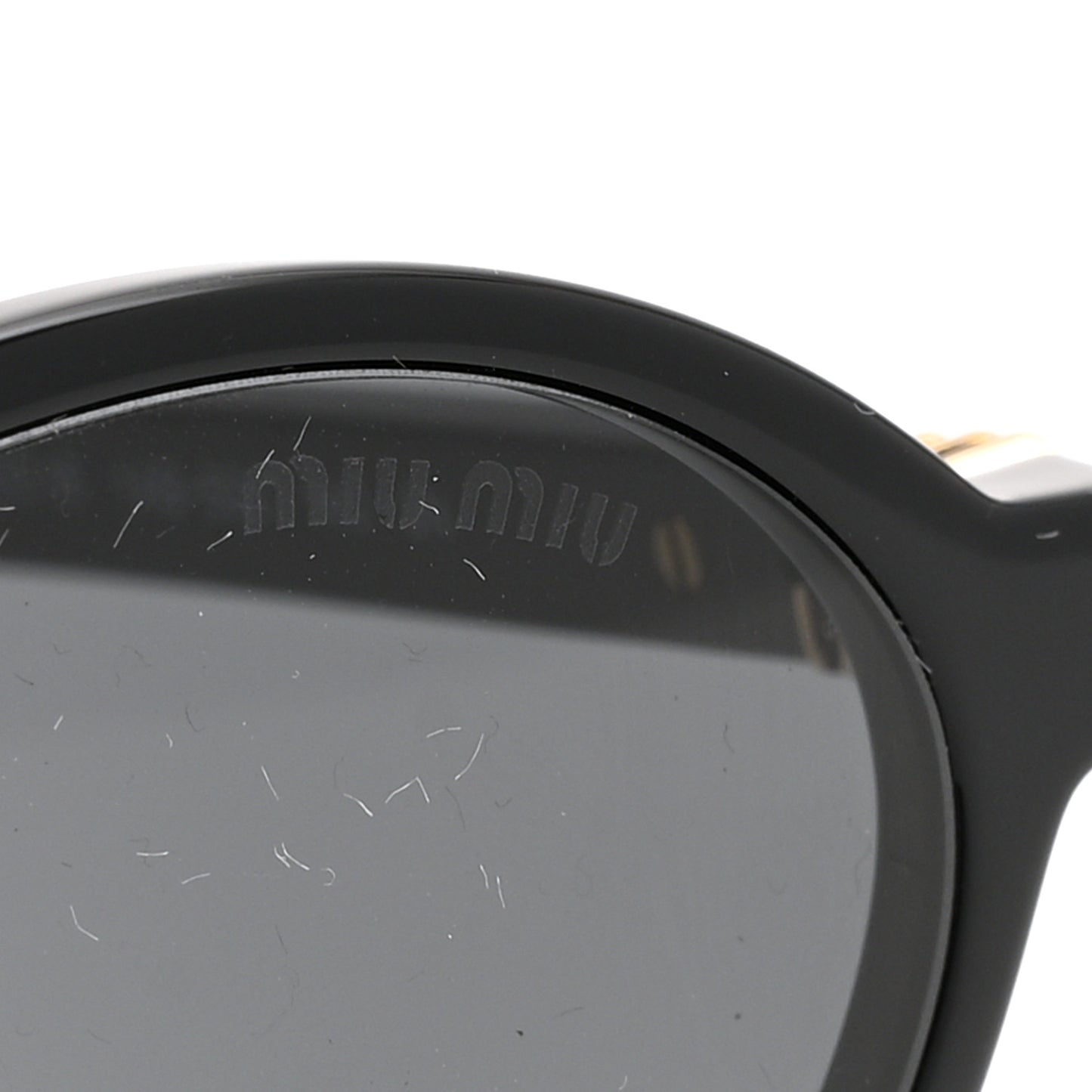 Acetate Oval Regard Sunglasses SMU04Z Black