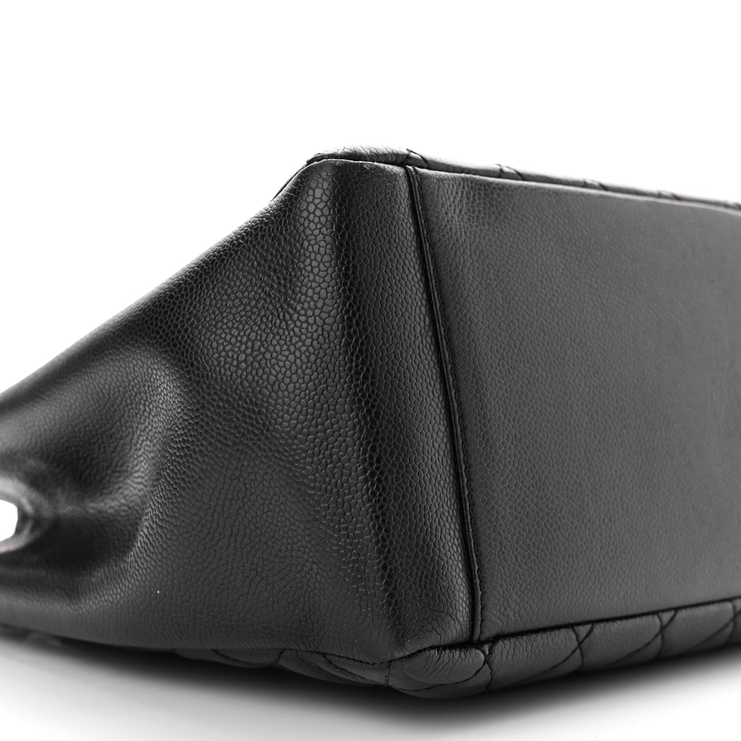 Caviar Quilted Grand Shopping Tote GST Black