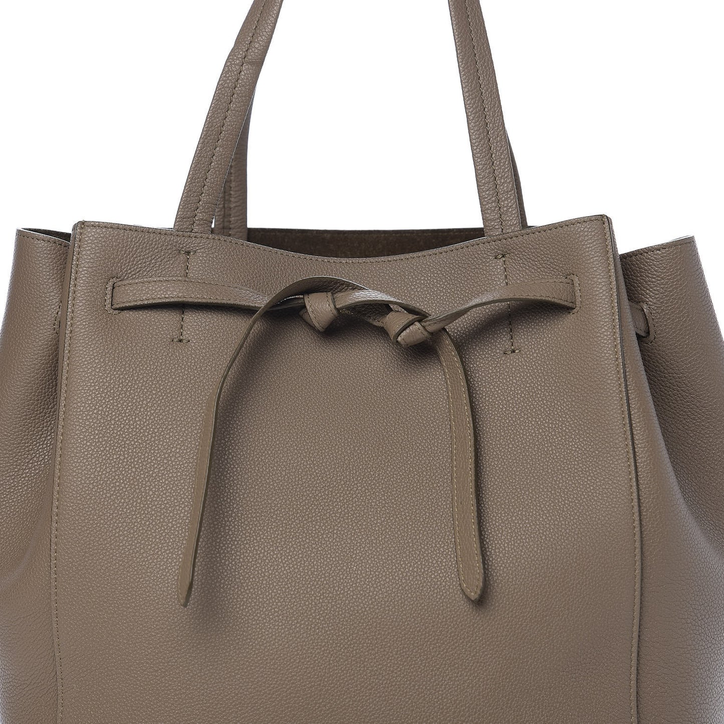 Soft Grained Calfskin Small Belt Cabas Phantom Taupe