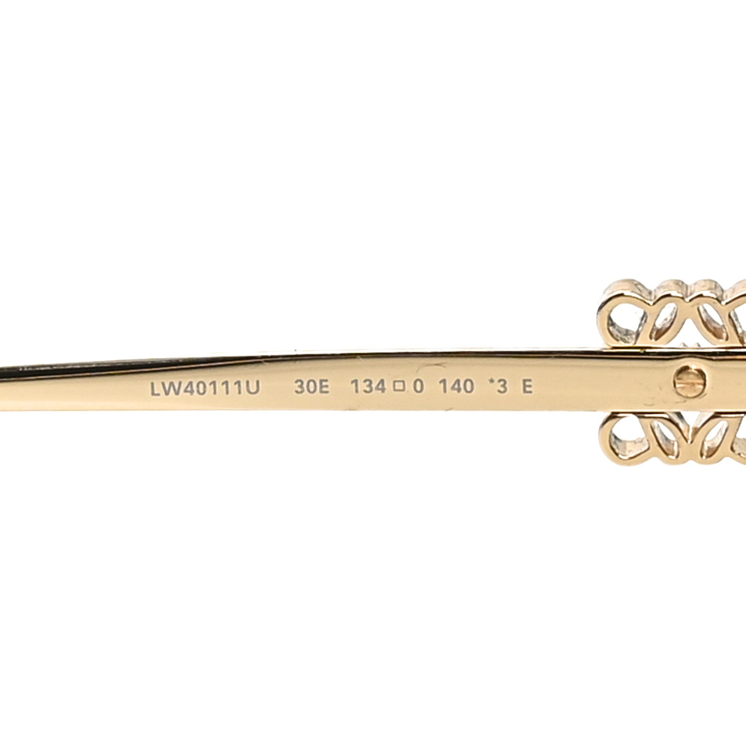 Loewe Metal Anagram Spoiler Aviator Oversized Sunglasses LW40111U Gold 6 of 7