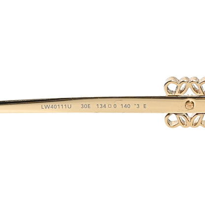 Loewe Metal Anagram Spoiler Aviator Oversized Sunglasses LW40111U Gold 6 of 7