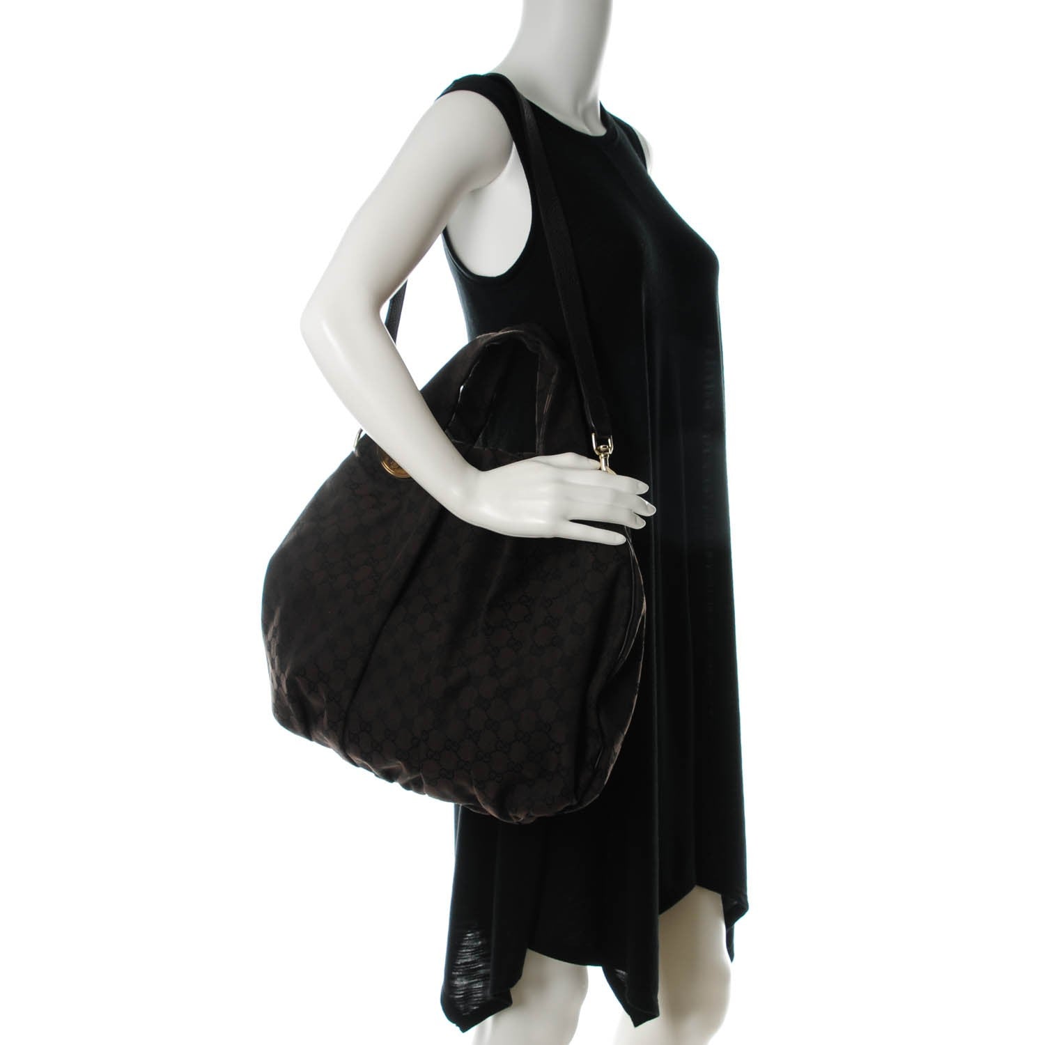 Gucci Monogram Hysteria Medium Top Handle Bag Brown 2 of 7