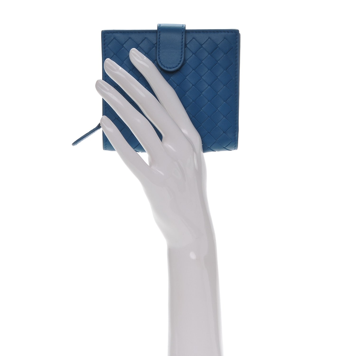Bottega Veneta Nappa Intrecciato French Flap Wallet Electrique 2 of 6