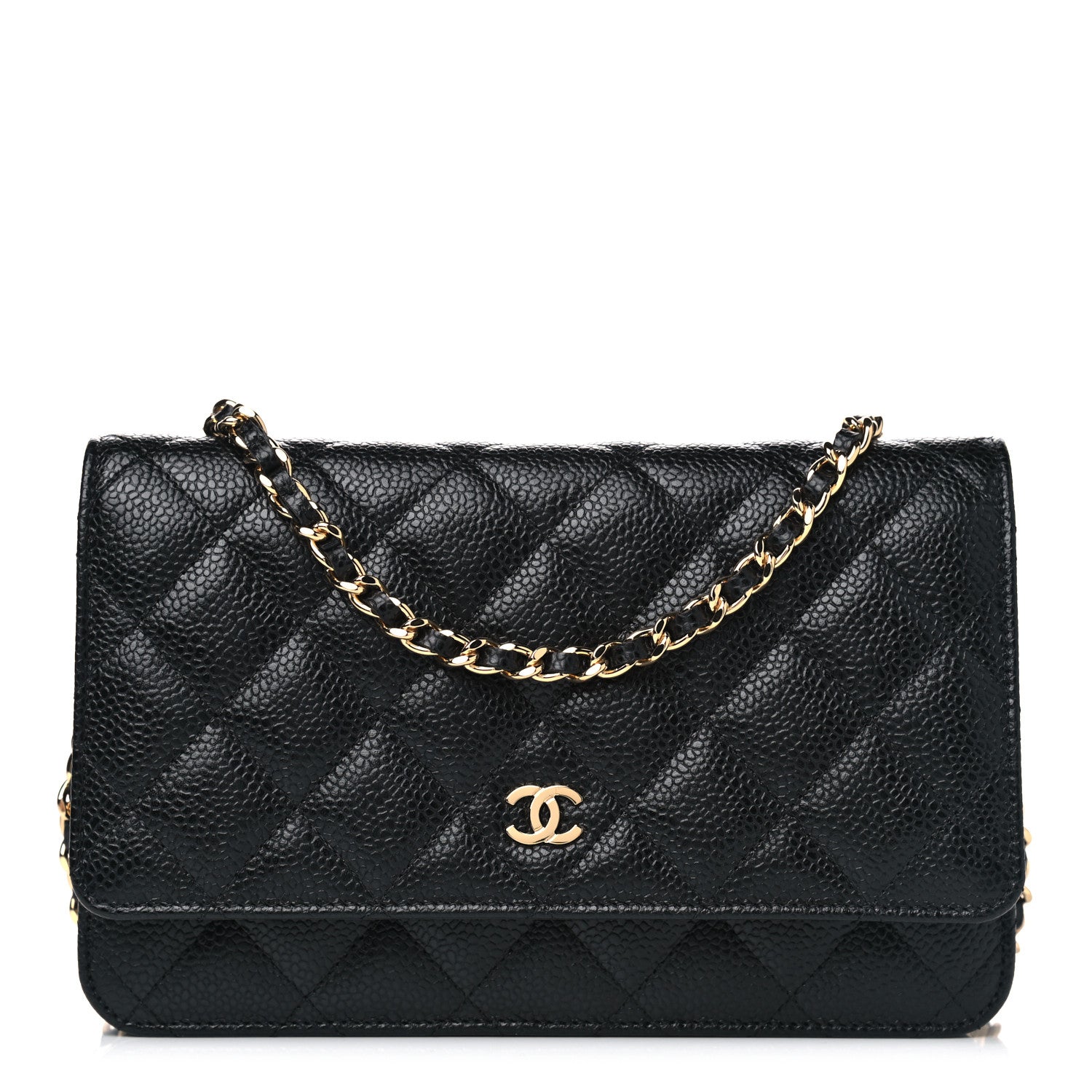 Chanel Caviar Quilted Wallet On Chain WOC Black 1 of 6
