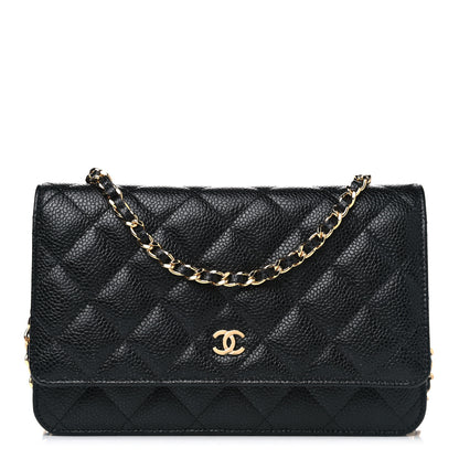 Chanel Caviar Quilted Wallet On Chain WOC Black 1 of 6