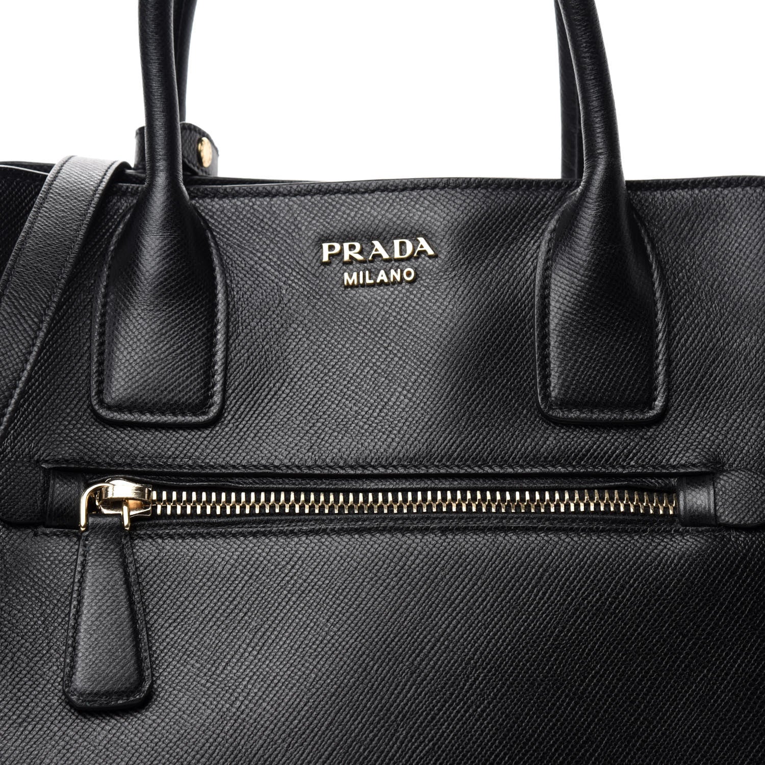 Prada Saffiano Cuir Open Promenade Tote Black 15 of 15
