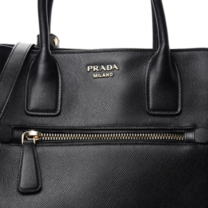 Prada Saffiano Cuir Open Promenade Tote Black 15 of 15