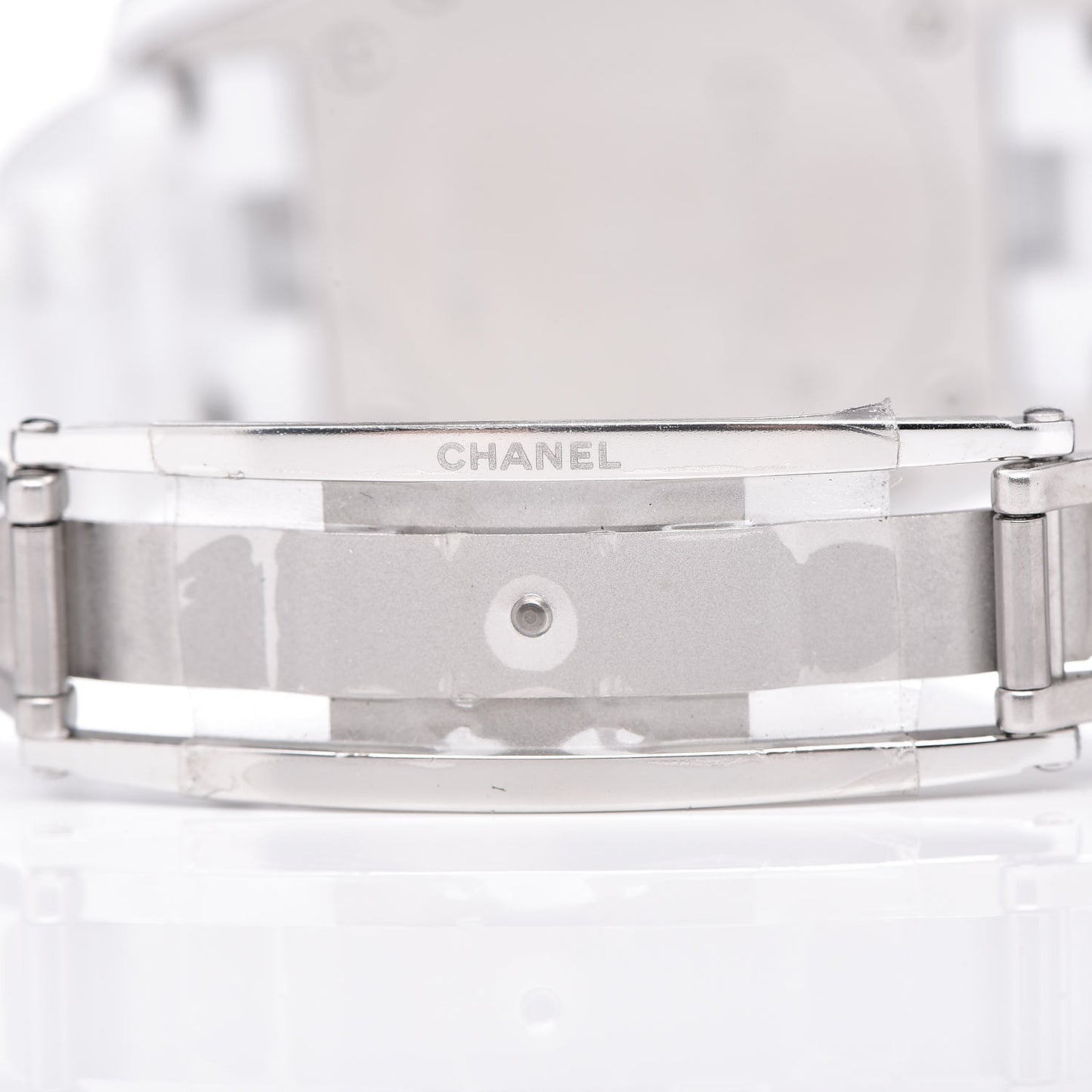 Stainless Steel Ceramic Diamond 33mm J12 Quartz Watch White