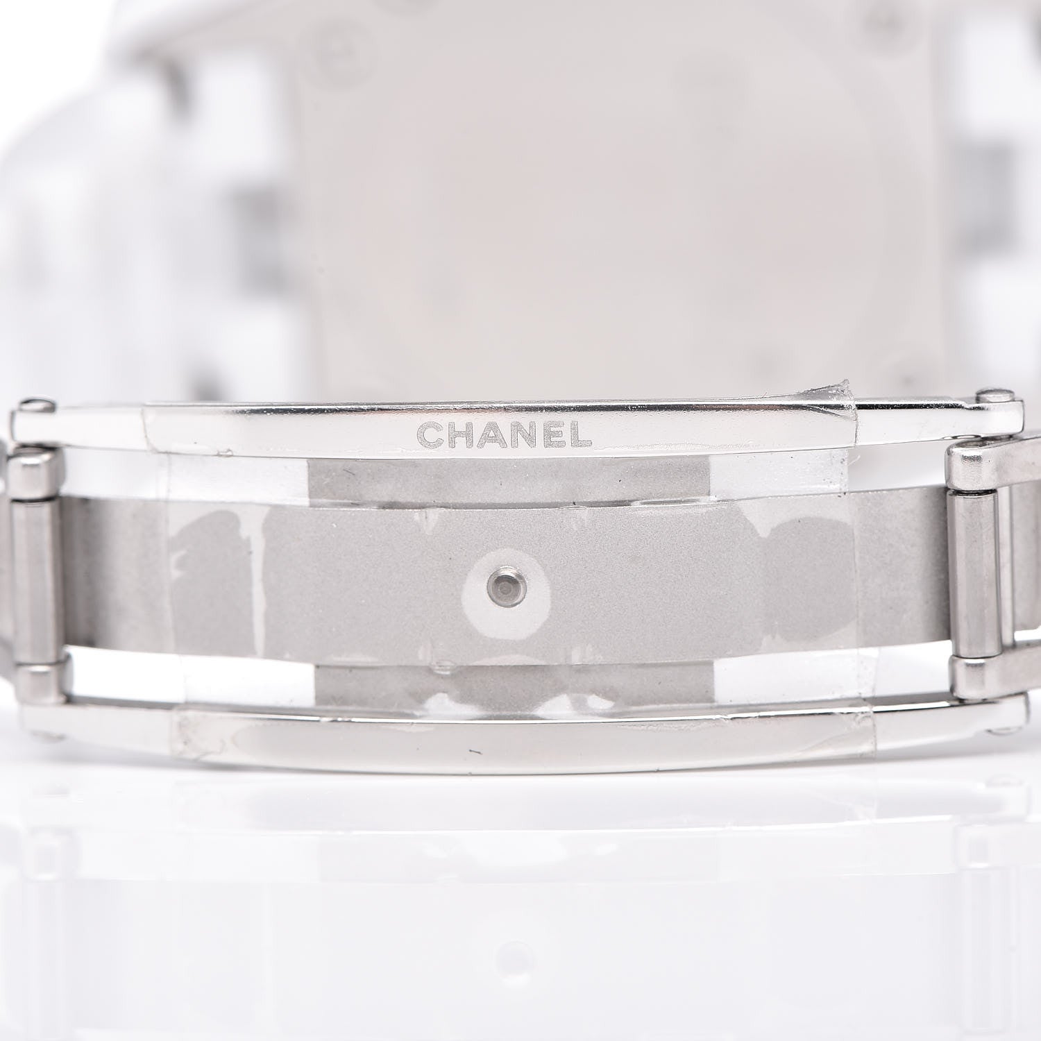 Chanel Stainless Steel Ceramic Diamond 33mm J12 Quartz Watch White 5 of 7