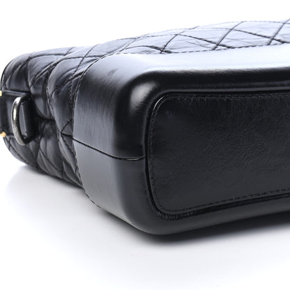 Chanel Aged Calfskin Quilted Medium Gabrielle Hobo Black 8 of 9