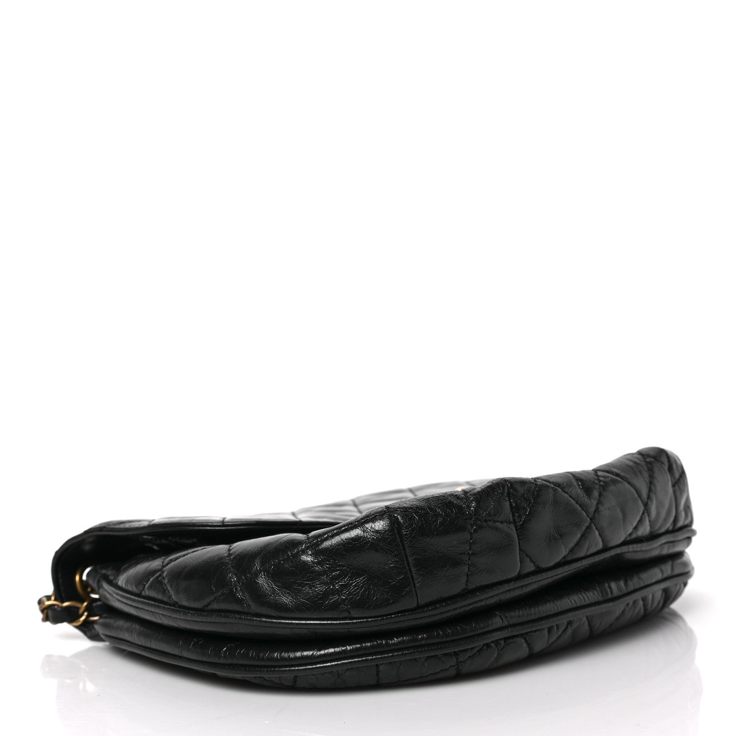 Chanel Glazed Calfskin Quilted Medium Bubble CC Flap Black 4 of 8